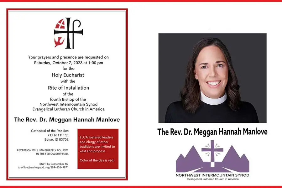Invitation to installation of Bishop Meggan Manlove